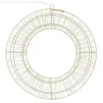 ECD Germany LED Metallkranz &Oslash;50 cm, 1440 LEDs Warmwei&szlig;, H&auml;ngekranz mit...