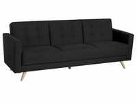 Max Winzer Sofa 3-Sitzer mit Bettfunktion Julian - schwarz