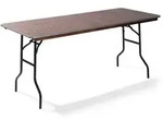Feros Bankettisch/Klapptisch holz rechteckig 122x76 cm, 21122