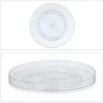 Relaxdays Drehteller, D 30 cm, Ordnungssystem f&uuml;r K&uuml;che und Bad, mit Rand,
