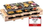 KLAMER Raclette 8 Personen, 1500W Raclette Grill mit Holzgestell, Raclette mit