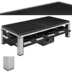 GUTFELS RACLETTE 4020 | 2000 Watt | 8 Pf&auml;nnchen | Wendeplatte | Antihaftbeschichtung