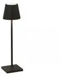 Zafferano Poldina Pro Micro Black LED-Tischleuchte, wiederaufladbar und dimmbar mit