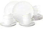 Seltmann Weiden Liberty Goldrand Kaffeeservice 18-teilig