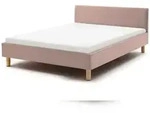 Meise M&ouml;bel Polsterbett Lena 140x200 cm | Bettgestell | Kopfteil glatt | Webstoff