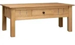 vidaXL Couchtisch 100x60x43,5 cm Massivholz Panama-Kiefer