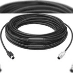 Logitech GROUP 15m Extender Cable PS/2-Kabel 6-p Mini-DIN Schwarz