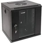 HMF 63306-02 Serverschrank 10 Zoll, 6 HE, 31,2 x 30 x 35 cm, Schwarz