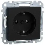 Merten System M, Steckdose 1f, UP IP20 Schutzkontakt, schwarz matt, Ocean Plastic