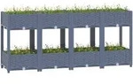 vidaXL Hochbeet 160x40x71 cm Polypropylen
