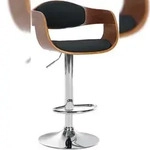 CLP Barhocker Kingston Kunstleder walnuss/schwarz