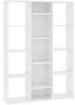 vidaXL Raumteiler/B&uuml;cherregal Wei&szlig; 100x24x140 cm Holzwerkstoff