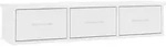 vidaXL Wand-Schubladenregal Wei&szlig; 88x26x18,5 cm Holzwerkstoff