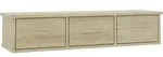 vidaXL Wand-Schubladenregal Sonoma-Eiche 88x26x18,5 cm Holzwerkstoff