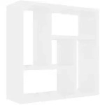 vidaXL Wandregal Wei&szlig; 45,1x16x45,1 cm Holzwerkstoff
