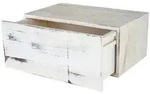 Mendler Wandregal HWC-C55, Schubladen-Regal, Shabby-Look Vintage, 21x46x30cm ~ wei&szlig;
