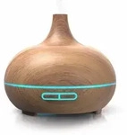 Arendo Aroma Diffuser, Luftbefeuchter, Vernebler in Holz Optik, Diffusor mit 7...