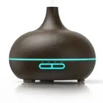 Arendo Luftbefeuchter, Aroma Diffuser in Holz Design mit LED, Diffusor, Timer