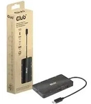Club 3D USB Gen 2 Typ-C zu Dual DisplayPort 4k60Hz 7-in-1 Portable Dock 100W