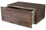 Mendler Wandregal HWC-C55, Schubladen-Regal, Shabby-Look Vintage, 21x46x30cm ~...