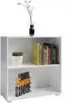 Casaria B&uuml;cherregal Standregal Vela 2 F&auml;cher Wei&szlig;