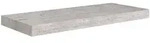 vidaXL Schweberegal Betongrau 60x23,5x3,8 cm MDF