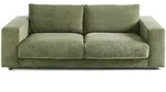 KAWOLA Sofa MADELINE 2-Sitzer Cord olivgr&uuml;n