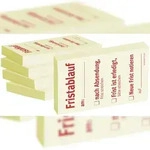 1301010152 Haftnotizen "Fristablauf am" - 55 x 75 mm, 5x 100 Blatt