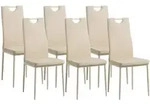 Albatros Esszimmerst&uuml;hle SALERNO 6er Set, Beige - Edles Italienisches Design,