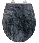 WENKO Premium WC-Sitz Mod. Slate Rock mit Relief