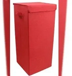 VCM Aufbewahrungsbox Dreso Rot H. 70 x B. 30 x T. 30 cm