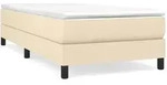 vidaXL Bettgestell Creme 90x200 cm Stoff