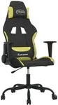 vidaXL Gaming-Stuhl Schwarz und Hellgr&uuml;n Stoff