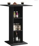 VCM Bartisch Standos Schwarz H. 108 x 70 x 70 cm