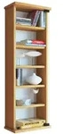 VCM Loposa Regal CD,DVD Aufbewahrung 150 CD 6 Ablagen Buche dekor.