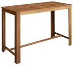 vidaXL Bartisch Massivholz Akazie 150x70x105 cm