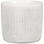Scheurich Solido Linea, Blumentopf aus Keramik, Farbe: Perla, 17.6 cm Durchmesser,