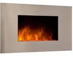 Chemin'Arte Elektrischer Wandkamin Pure Inox 90 cm mit LED-Flammeneffekt - 044