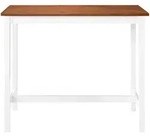vidaXL Bartisch Massivholz 108x60x91 cm
