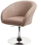 Mendler Esszimmerstuhl HWC-F19, K&uuml;chenstuhl Stuhl Drehstuhl Loungesessel, drehbar