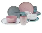 CreaTable Modern Fashion bunt Kombiservice 16-tlg Steinzeug