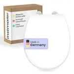 Duroplast WC Sitz Made in Germany WHITE Premium mit Absenkautomatik und