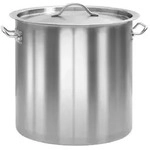 vidaXL Kochtopf Edelstahl, 36x36 cm, 36 L, induktionsf&auml;hig