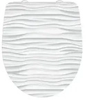 Sch&uuml;tte Duroplast HG WC Sitz WHITE WAVE, hochgl&auml;nzender Toilettendeckel mit