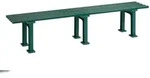 Blome Gartenbank Mono ll, 4-Sitzer, 3 Standf&uuml;&szlig;en, Gr&uuml;n, von PROREGAL