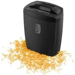 GENIE 580 Aktenvernichter 10 Blatt Partikelschnitt und CD Vernichtung schwarz
