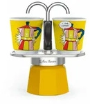 Bialetti Espressokocher-Set Mini 3-tlg. Express Lichtenstein f&uuml;r 2 Tassen, Espresso,