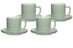 Ritzenhoff & Breker JASPER Espressotasse mit Untertasse 100 ml 4er Set mint