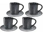 Leonardo MATERA Espresso Set anthrazit 8-teilig