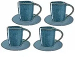 Leonardo MATERA Espresso Set blau 8-teilig